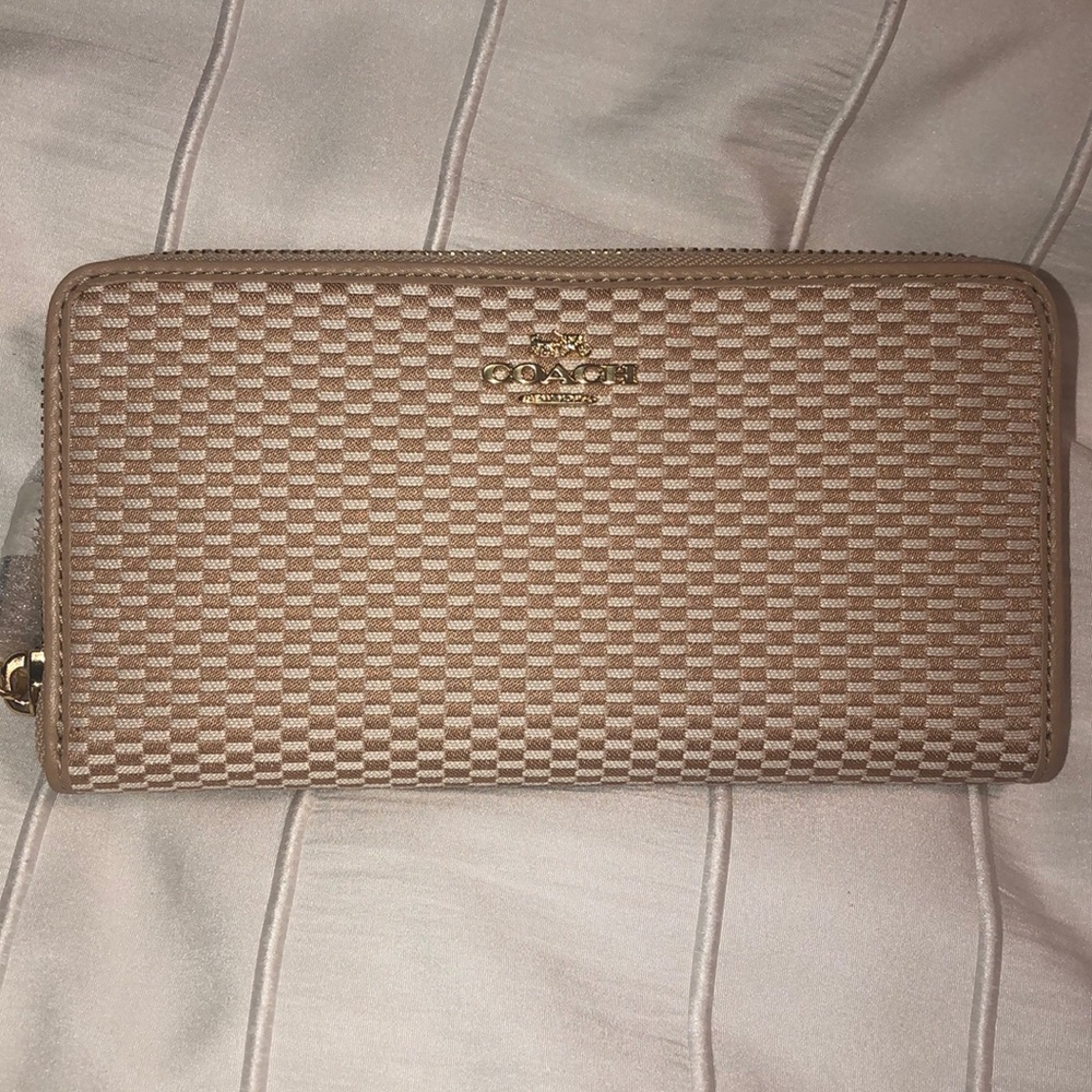 Rose gold Coach Wallet